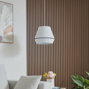 Lucande Mynoria hanglamp, wit, aluminium, Ø 35 cm Lucande Mynoria hanglamp, wit, aluminium, Ø 35 cm