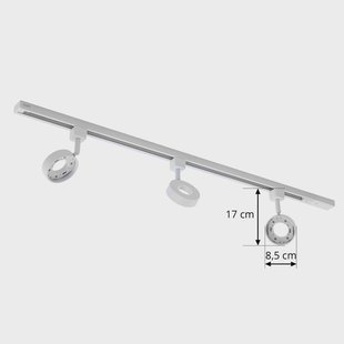 Prios Jardani railsystem 1-circuit 3-lamps wit