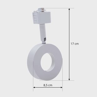 Prios Jardani Spot voor 1-fase railsysteem wit