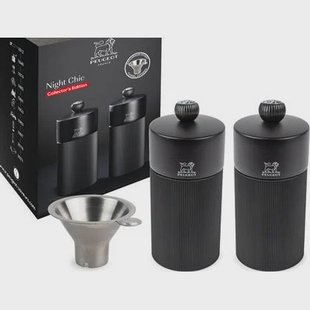 Peugeot Duo Line peper- en zoutmolen 12 cm - mat zwart