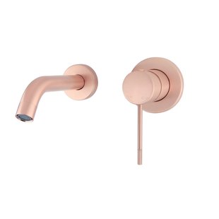 Best-Design Lyon-Decorata inbouw-wandmengkraan uitl=20cm Rosé Mat Goud
