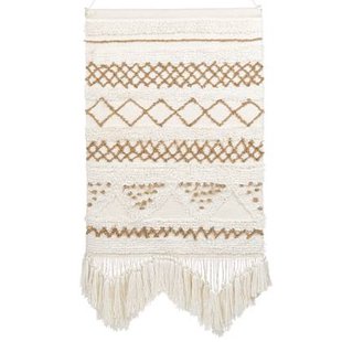 Beliani - BAZDAN - Wandhanger - Lichtbeige - Katoen Beliani - BAZDAN - Wandhanger - Lichtbeige - Katoen