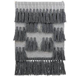 Beliani - JIWA - Wandhanger - Lichtgrijs - Katoen