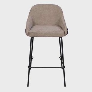 Giga Meubel - Barstoel Maxime Taupe - Set van 2