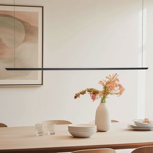 Quitani Niara LED hanglamp CCT zwart geanodiseerd