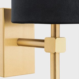 Argon Wandlamp Azzi textiel kap 1-lamp zwart