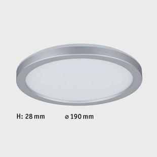 Paulmann Atria Shine Paneel aan/uit chroom 840 Ø19cm