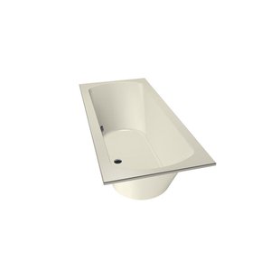 Xenz Lagoon Duobad - 170x75x53 - afvoer Midden - acryl - pergamon 6927-02