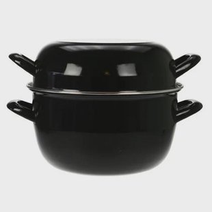 Cosy & Trendy Mosselpan - Zwart - ø 24 cm | 5 liter