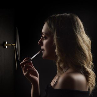 Hotbath Cobber Vergrotingsspiegel - wandmontage - geborsteld messing PVD CBA20BBP