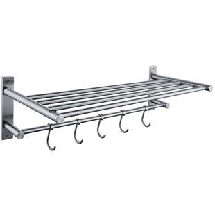 Best-Design Clips Wand Handdoekrek Incl. 5 Haakjes Chroom