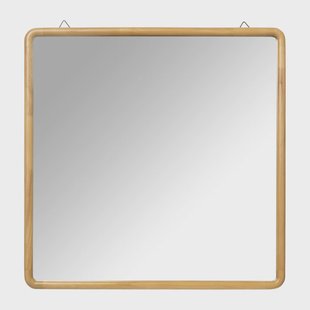 Spiegel Lindt - vierkant - bruin - 60x60 cm