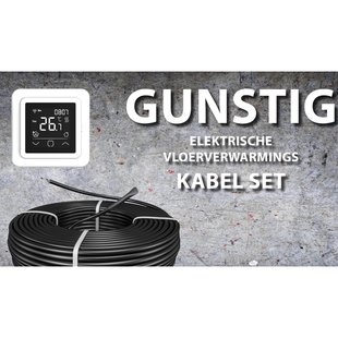 Best-Design Gunstig Vloerverwarmings Kabel Set 58,8 mtr 1000 Watt