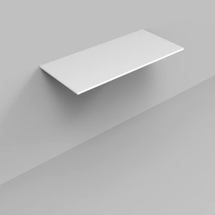 Topblad BWS Marble 100,5x46x1,5 cm Mat Wit Marmer