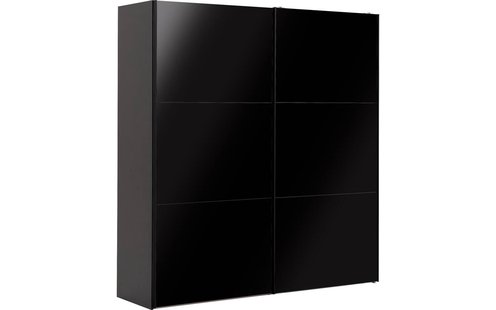 Goossens Kledingkast Easy Storage Sdk, 203 cm breed, 220 cm hoog, 2x 3 paneel glas schuifdeuren