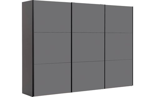 Goossens Kledingkast Easy Storage Sdk, 303 cm breed, 220 cm hoog, 3x 3 paneel glas schuifdeuren
