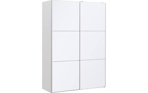 Goossens Kledingkast Easy Storage Sdk, 153 cm breed, 220 cm hoog, 2x 3 paneel glas schuifdeuren