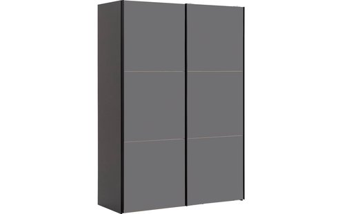 Goossens Kledingkast Easy Storage Sdk, 153 cm breed, 220 cm hoog, 2x 3 paneel glas schuifdeuren
