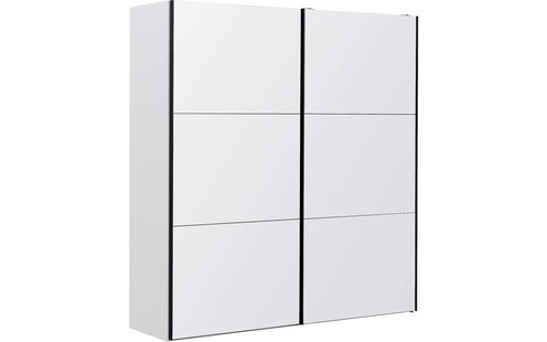 Goossens Kledingkast Easy Storage Sdk, 203 cm breed, 220 cm hoog, 2x 3 paneel glas schuifdeuren