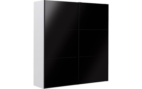 Goossens Kledingkast Easy Storage Sdk, 203 cm breed, 220 cm hoog, 2x 3 paneel glas schuifdeuren