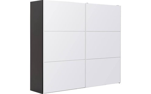Goossens Kledingkast Easy Storage Sdk, 203 cm breed, 220 cm hoog, 2x 3 paneel glas schuifdeuren