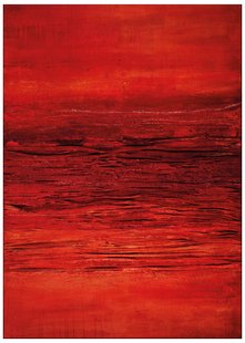 Jackie And The Fish - Vloerkleed Sun & Surf Red Sunset (outlet) - 200x295 cm