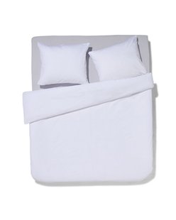 HEMA Dekbedovertrek 240x200/220cm zacht katoen wit (wit)
