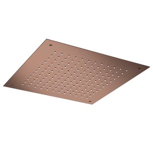 Hotbath Mate Inbouw Hoofddouche - vierkant - 50x50cm - geborsteld koper PVD M111BCP