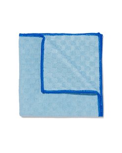 HEMA Microvezeldoekje met structuur 35x35 blauw