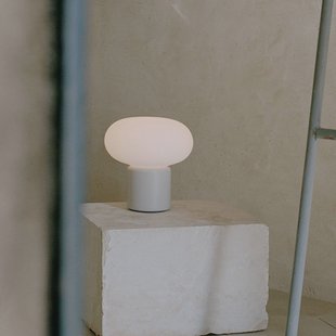 New Works oplaadbare lamp Karl-Johan, lichtgrijs, IP65