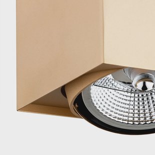 Argon Plafondspot Riesta, goud, 2-lamps