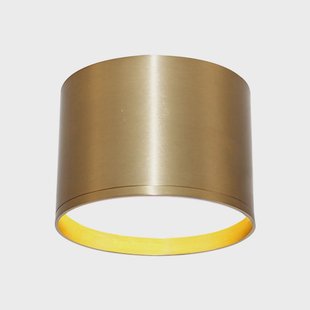 Lindby LED spot Nivoria, Ø 12 cm, goudkleurig, metaal