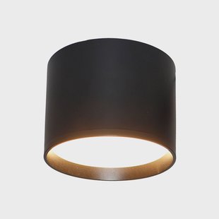 Lindby LED spot Nivoria, Ø 12 cm, 15 W, zwart, metaal