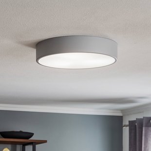 TEMAR LIGHTING Plafondlamp Cleo 400, grijs, sensor, IP20, Ø 40 cm, metaal