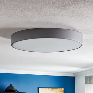 TEMAR LIGHTING Plafondlamp Cleo 600, Ø 60 cm grijs TEMAR LIGHTING Plafondlamp Cleo 600, Ø 60 cm grijs