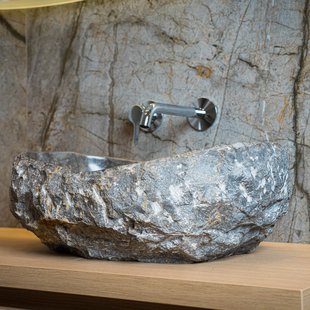 Waskom Loutro Kev G Rechthoek 50x35x20 cm Marmer Grey