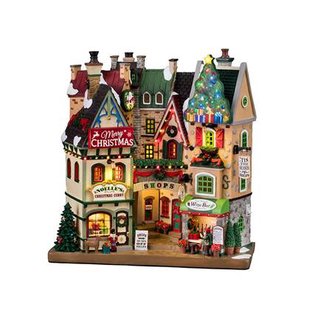 Lemax - &apos;Tis The Season Shops&apos; - Verlichte Facade - Exclusief adapter