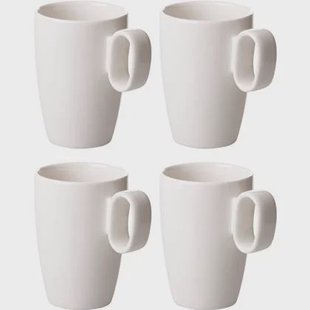 Maastricht Porselein Beker Lux 30 cl Offwhite Porselein 4 stuk(s)