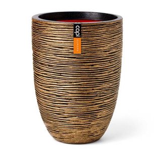 Capi Europe Vaas elegant laag Rib NL - 34x46 - Goud Capi Europe Vaas elegant laag Rib NL - 34x46 - Goud