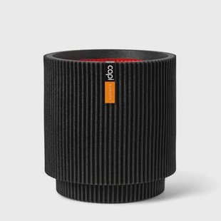Capi Europe - Vaas cilinder Groove NL - 41x43 - Zwart