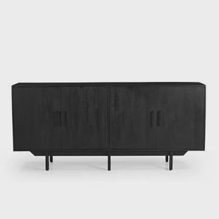 Giga Meubel - Dressoir Zwart - Mangohout - 180x40x80cm - Dressoir Jip Giga Meubel - Dressoir Zwart - Mangohout - 180x40x80cm - Dressoir Jip
