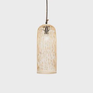 QAZQA Landelijke buiten hanglamp rotan 25 cm - Calamus