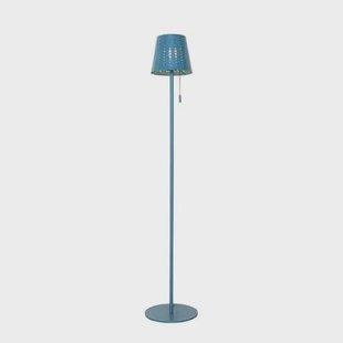 QAZQA Buiten vloerlamp blauw incl. LED 3-staps dimbaar op solar - QAZQA Buiten vloerlamp blauw incl. LED 3-staps dimbaar op solar -