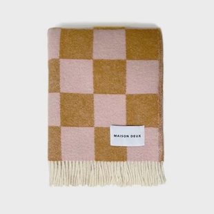 Maison Deux Checkerboard Plaid - Terra / Roze
