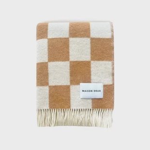 Maison Deux Checkerboard Plaid - Terra / Wit