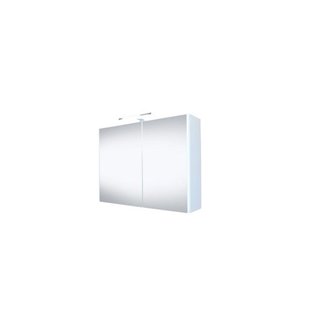Best-Design Happy MDF Spiegelkast + Verlichting 100x60cm Wit