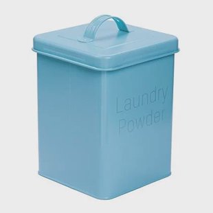 QUVIO Waspoeder box - Metaal - Blauw