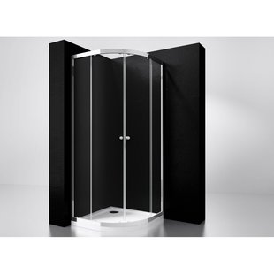 Douchecabine Best Design Project 1/4 Ronde Douchecabine 90x90x190cm Glas 5mm Aluminium Profiel