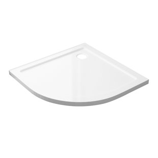 Best-Design Dona Lage-Douchebak 1/4 Rond 80x80x4 cm R=550 Glans Wit