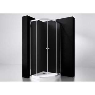 Best-Design Project 1/4 Ronde Douchecabine 100x100x190cm Glas 5mm Aluminium Profiel